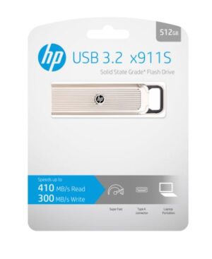 (LS) HP HPFD911S-512 - USB 3.2 Type A - 410MB/s (read)