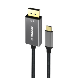 mbeat Tough Link 1.8m 4K USB-C to Display Port Cable - Converts USB-C to DisplayPort