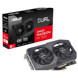 ASUS AMD Radeon DUAL-RX7600-O8G-V2 RX7600 V2 OC Edition 8GB GDDR6