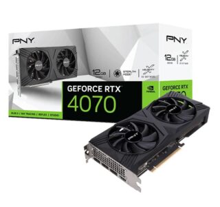 PNY GEFORCE RTX 4070 12GB VERTO Dual Fan Edition DLSS 3 -4th Generation Tensor Cores -NVIDIA Ada Lovelace Streaming Multiprocessors