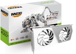 INNO3D nVidia GeForce RTX 4060 Ti 8GB TWIN X2 OC White GPU 8GB GDDR6
