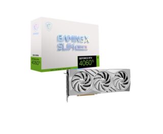 MSI nVidia GeForce RTX 4060 Ti GAMING X SLIM WHITE 8G Video Card  2670 MHz Boost Clock