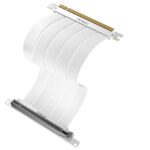 Antec PCIE-4.0 Riser Cable (200mm White) High Quality Gold Plated and Shielded PCB. Stability and Perforamnce 90 / 180 Degrees Flexible Cable (LS)