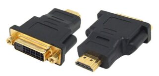 8Ware DVI-D to HDMI Female to Male Adapter Black compatible with TV