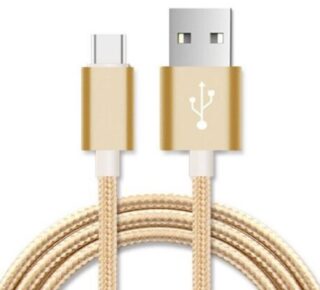 Astrotek 1m Micro USB Data Sync Charger Cable Cord Gold Color for Samsung HTC Motorola Nokia Kndle Android Phone Tablet  Devices