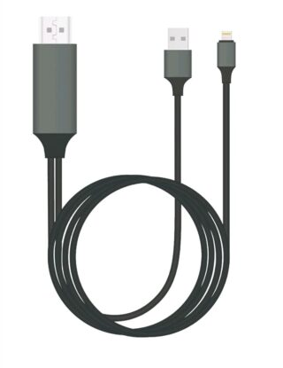 8Ware HDMI to Lightning 2m Cable for iPhone iPad Plug Play lightning device to HD TV or Monitor Retail Packaging