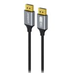 mbeat® Tough Link 1.8m 16K DP to DP Cable - Space Grey 40Gbps 180cm × 2.2cm × 1.10cm