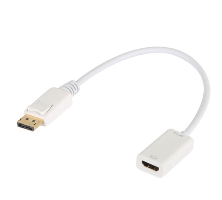 8ware DisplayPort DP to HDMI Male to Female Adapter Cable High-resolution suppor 20cm Length Use for movies