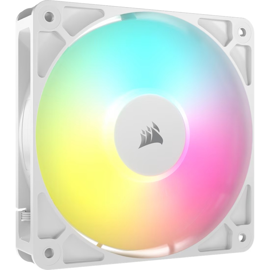 Corsair RS120 ARGB 120mm PWM Fan - Single Pack - White: 72.8 CFM
