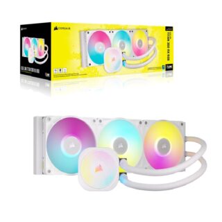 Corsair iCUE LINK TITAN 360 RX RGB AIO Liquid CPU Cooler - White: 73.5 CFM