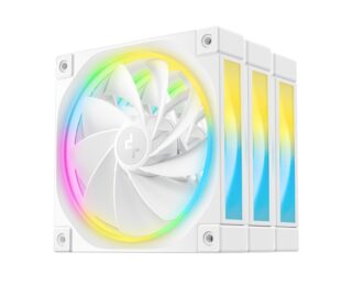 DeepCool FL12R White 120mm (3-Pack)  Unique Addressable RGB  High Performance Fans