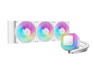 DeepCool LE360 WH V2 WhiteLiquid Cooler 360 mm 6th Gen Pump up to 3400 PWM