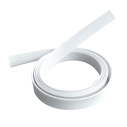 Brateck Braided Cable Sock (30mm/1.2" Width)  Material Polyester Dimensions1000x30mm -- White (LS)