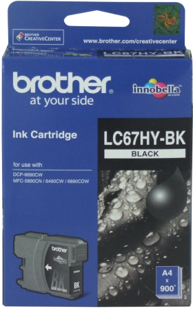 Brother LC-67HYBK Black High Yield Ink Cartridge -DCP-6690CW