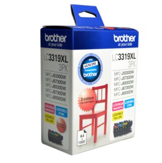 Brother LC-3319XL Colour Value Pack 1X Cyan 1X Magenta 1X Yellow-MFC-J5330DW/J5730DW/J6530DW/J6730DW/J6930DW - up to 3000 P