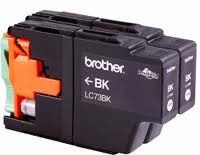 Brother LC-73 Black Ink Cartridge Twin Pack-DCP-J525W/J725DW/J925DW