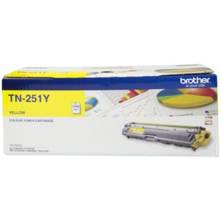 Brother TN-251Y - YELLOW TONER CARTRIDGE TO SUIT HL-3150CDN/3170CDW/MFC-9140CDN/9330CDW/9335CDW/9340CDW /DCP-9015CDW(1