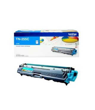 Brother TN-255C - CYAN HIGH YIELD TONER CARTRIDGE TO SUIT HL-3150CDN/3170CDW/MFC-9140CDN/9330CDW/9335CDW/9340CDW /DCP-9015CDW(2