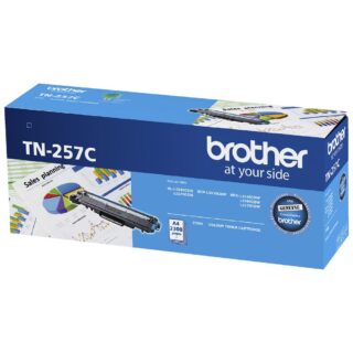 Brother TN-257C Cyan High Yield Toner Cartridge to Suit - HL-3230CDW/3270CDW/DCP-L3015CDW/MFC-L3745CDW/L3750CDW/L3770CDW (2