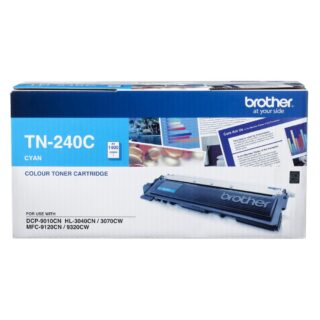 Brother TN-240C COLOUR LASER TONER-CYAN TONER CARTRIDGE TO SUIT HL-3040CN/3045CN/3070CW/3075CW