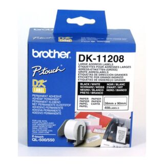 Brother White StandardLarge Address Label 38mmX90mm