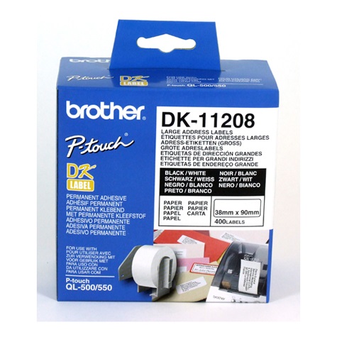 Brother White StandardLarge Address Label 38mmX90mm