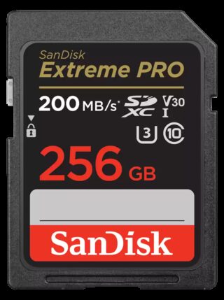 SanDisk 256GB Extreme PRO Memory Card 200MB/s Full HD 4K UHD Class 30 Speed Shock Proof Temperature Proof Water Proof X-ray Proof Digital Camera