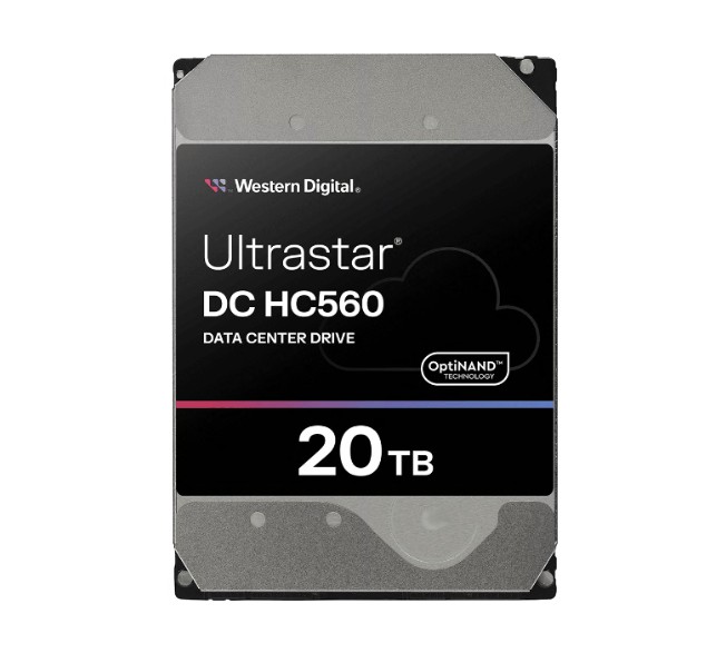 Western Digital WD Ultrastar DC HC560 20TB 3.5" SATA 7200 RPM Cache 512MB 5-year limited warranty WUH722020BLE6L4 0F38785 (Base SE)