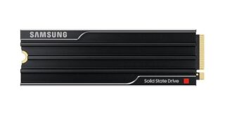 Samsung 9100 PRO 1TB PCIe Gen5 NVMe SSD Heatsink 14700MB/s 13300MB/s R/W 1850K/2600K IOPS 600TBW 1.5M hrs V-NAND TLC AES 256-bit Encryption 5yr wty