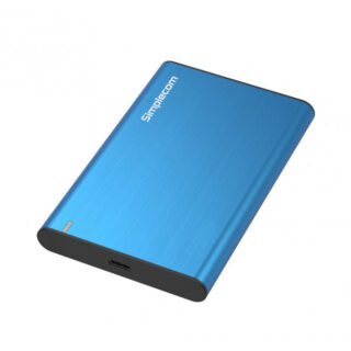 Simplecom SE221 Aluminium 2.5'' SATA HDD/SSD to USB 3.1 Enclosure Blue USB 3.1 Gen 1 support up to 5Gbps data transfer rate