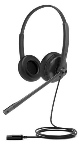 Yealink YHD342 Wideband QD Dual Headset with Soft Leather Ear Cushion