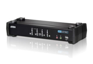 Aten Desktop KVMP Switch 4 Port Single Display DVI w/ audio