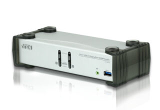Aten Desktop KVMP Switch 2 Port Single Display DisplayPort w/ audio