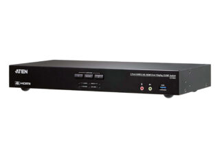 Aten Desktop KVMP Switch 2 Port Dual Display 4k HDMI w/ audio