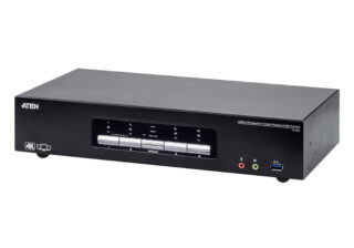 Aten Desktop KVMP Switch 4 Port Triple Display 4k DisplayPort w/ audio
