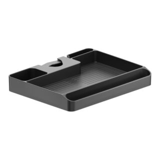 Brateck Pole Mounted Storage Shelf Easily mounted to ÎŚ30-48mm (1.2"-1.9") poles (BLACK) 224x176x30mm (8.8"x6.9"x1.2" ) (LS)