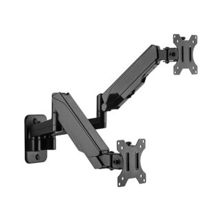 Brateck Dual Monitor Wall Mounted Gas Spring Monitor Arm 17"-32"