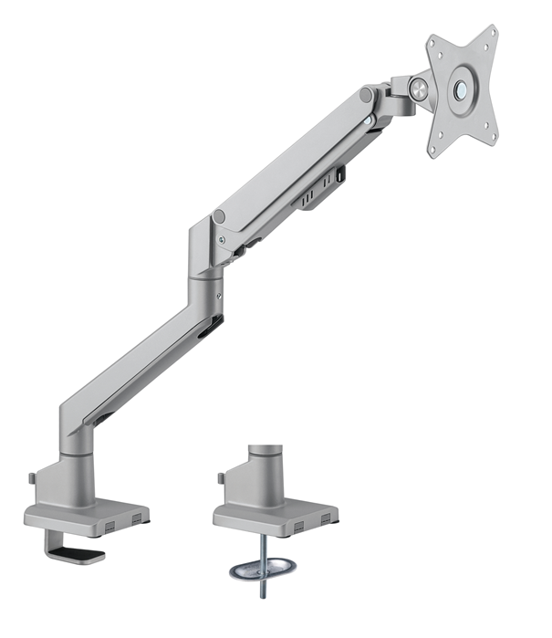 Brateck Single Monitor Thin Gas Spring Monitor Arm Fit Most 17"-32" Monitors