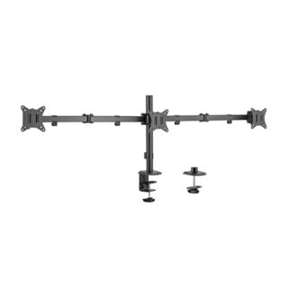 Brateck Triple-Monitor Steel Articulating Monitor Mount Fit Most 17"-27" Monitor Weight Capacity (per screen):7kg