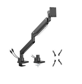 Brateck LDT80-C012UC Super Heavy-Duty Gas Spring Monitor Arm with USB-A and USB-C Ports For most 17"~57" Monitors