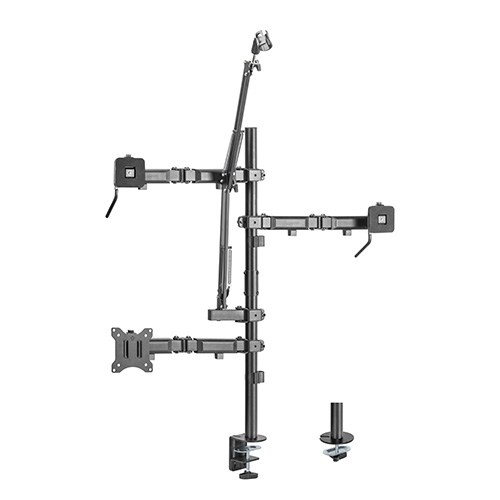 Brateck Single-Monitor All-in-One Studio Setup Desktop Mount Fix 17"-32" Up to 9kg