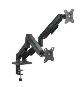 mbeat® activiva Ergolife Dual-Screen Gas Spring Monitor Arm allows you to smoothly adjust the height