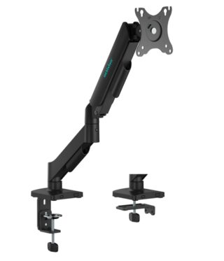 (LS) mbeat® Activiva Ergolife Single-Screen Gas Spring Monitor Arm allows you to smoothly adjust the height angle and tilt of your screen with minimal