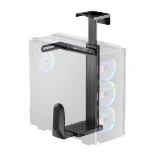 mbeat® activiva Ultra-Wide Adjustable Wall Under-Desk PC Mount ACA-MNT-CPU01K Heavy-duty weight capacity up to 20kg (LS)