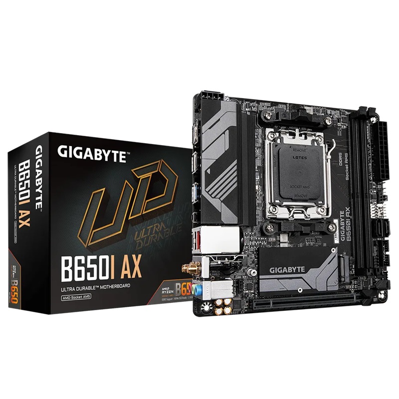 Gigabyte B650I AX Motherboard 2x DDR5~96GB