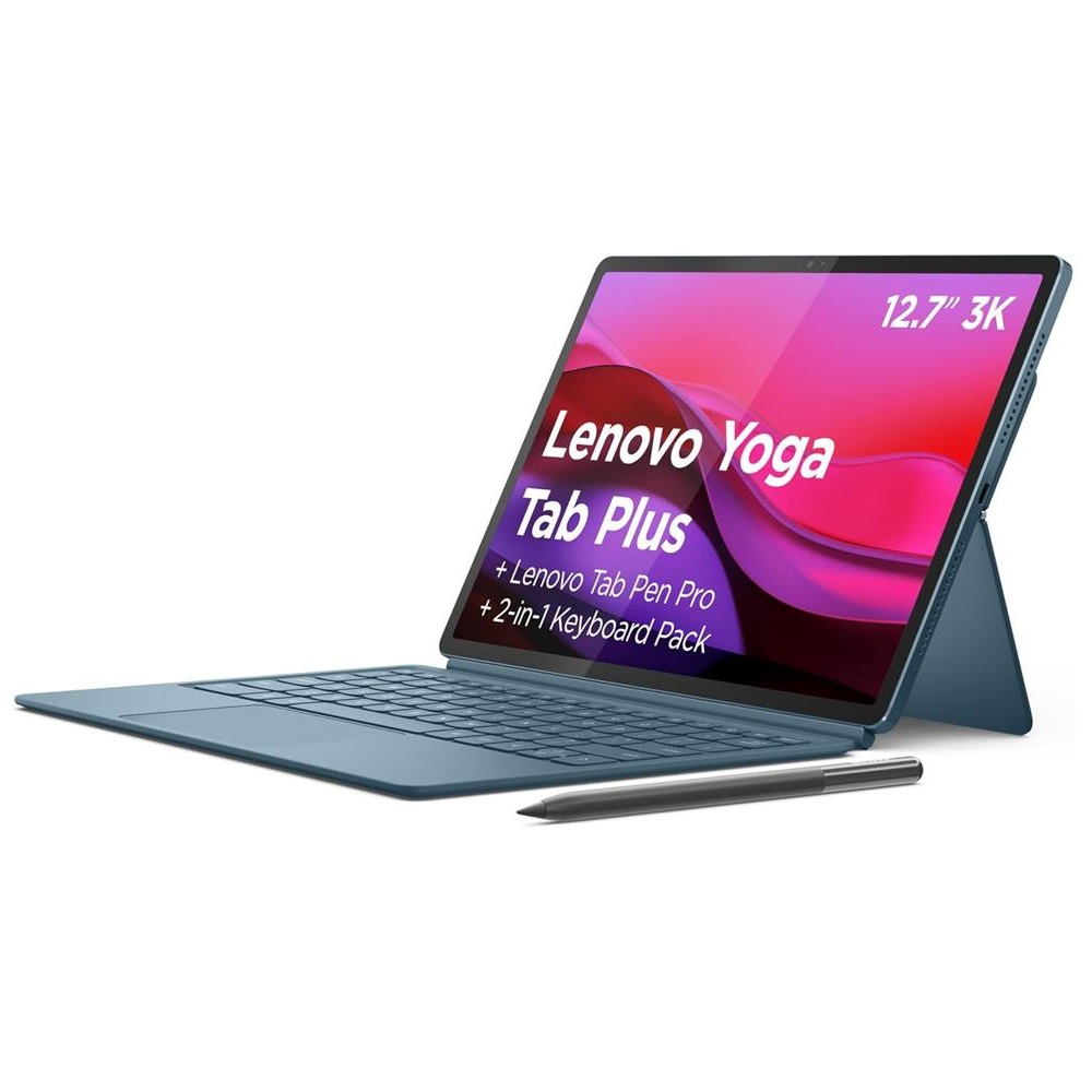Lenovo Yoga Tab Plus AI Wi-Fi 12.7" 16GB/512GB with Keyboard  Pen - Tidal Teal(ZAEG0045AU)*AU STOCK*