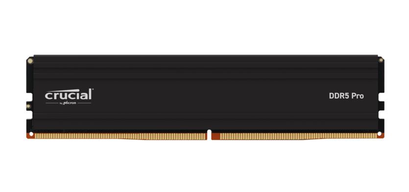 Crucial Pro 32GB (1x32GB) DDR5 UDIMM 5600MHz CL46 Black Heat Spreader Support Intel XMP AMD Ryzen Desktop PC Gaming Memory ~CT32G56C46U5