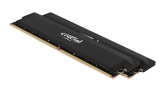 Crucial Pro 32GB (2x16GB) DDR5 UDIMM 6400MHz CL38 Black Heat Spreader Support Intel XMP AMD Ryzen Desktop PC Gaming Memory ~CP2K16G60C48U5