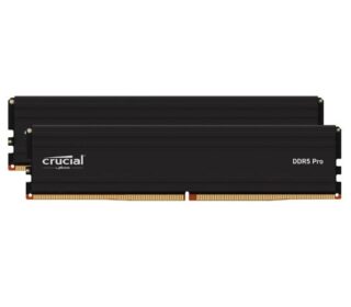 Crucial Pro 96GB (2x48GB) DDR5 UDIMM 5600MHz CL46 46-45-45 1.1V Black Heat Spreader Support Intel XMP AMD Ryzen Desktop PC Gaming Memory >64GB <128GB