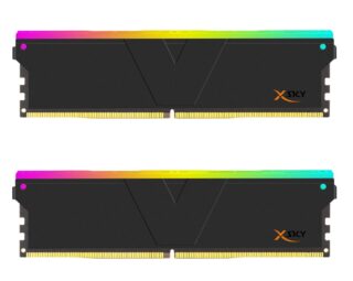 V-Color TMXSAL1660836KWK 32GB (2x16GB) DDR5 6000MHz MANTA XSKY RGB U-DIMM CL 36-38-38-96 1.25V (BLACK) AMD EXPO